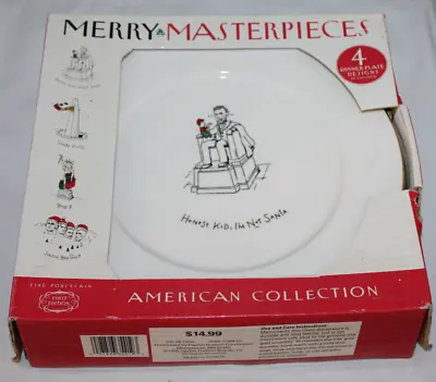 Merry Masterpieces American Collection-10  Dinner Plates First Edition Set Of 4 • $19.99