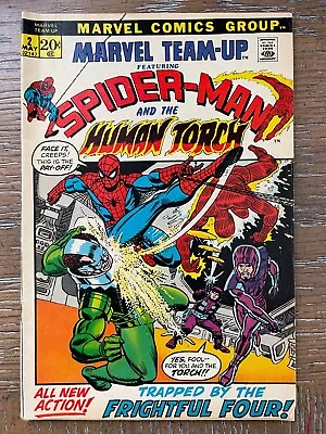 Marvel Team-up #2 Spider-man And The Human Torch Fine And Spidey Makes Four • $49