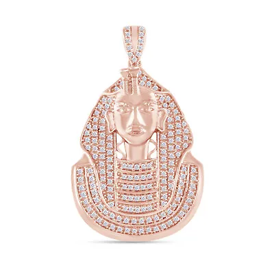 2/3ct Lab Created Moissanite Egyptian Myth Charm Pendant 14K Solid Rose Gold • $1752.59