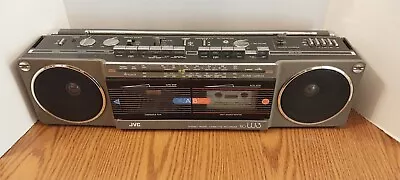 JVC Vintage Boombox Radio Model RC-W3JW Double Cassette • $27.99