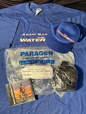The Waterboy Sandler Movie Vintage Promo Shirt Hat Pack CD Lot - RARE • $99.95