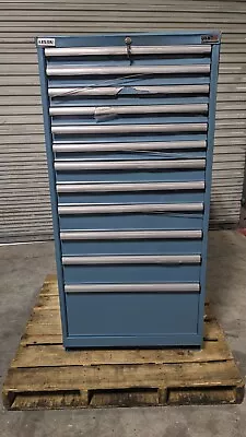 LISTA Modular Steel Storage Cabinet 28 X 28 X 59 440 Lb Cap 12 Drawer Damaged • $1758.99