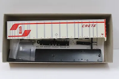 Bowser 55568 53' Wabash Plate Trailer Crete HO Scale New In Box • $18.99