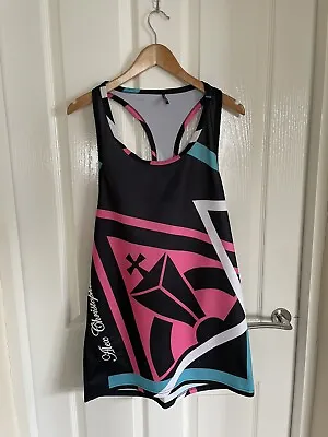 Alex Christopher Pink Neon & Black Retro Vest- Size M • £50