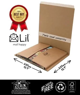 LIL CLP 40 PACK - LP / 12″ VINYL RECORD MAILER Multi-Depth PACKAGING BOX SQ1 • £46.95