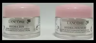 NEW Lancome Hydra Zen & Hydra Zen Nuit Day & Night Cream Moisturising 15ml 30ml • £69.98