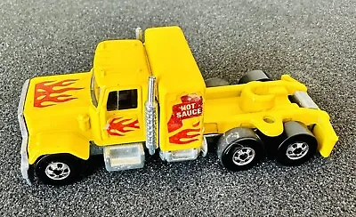 Vintage Hot Wheels Hot Sauce Steering Rig Cab GMC Yellow 1980 Hong Kong NM+ • $28