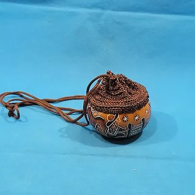 Handcrafted Gourd Vintage Pouch Medicine Bag • $15.96