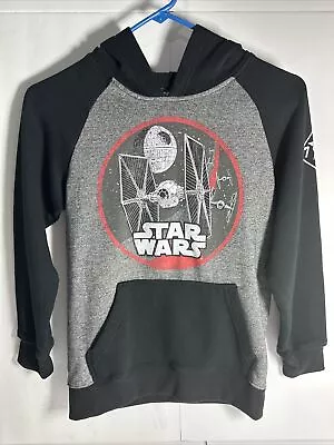 Star Wars Youth Hoodie Pullover/Sweatshirt  X-Wing Fighters Black Medium(10-12) • $21.99