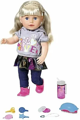 Baby Born Soft Touch Sister Blonde 43cm Doll & Accessories New Kids Xmas Toy 4+ • £49.99