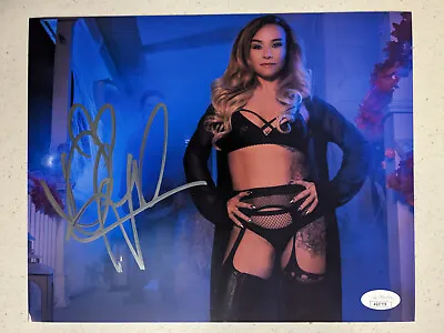 DANIELLE HARRIS Signed 8x10 Photo Halloween Scream Queen Autograph BAS JSA COA R • $79