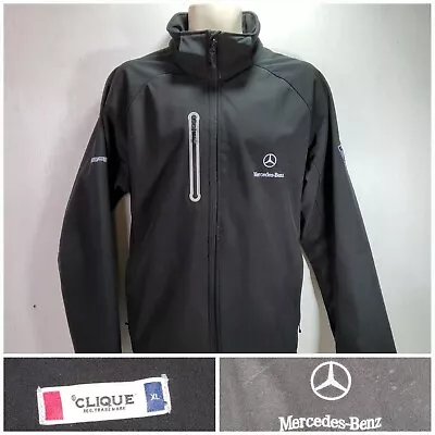 Mercedes Windbreaker Jacket Black Men's UK Size XL • $30.77