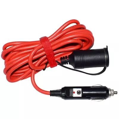 Practical Adapter Extension Cord Red Black 12FT/3.6m Cable Accessories • £17.54