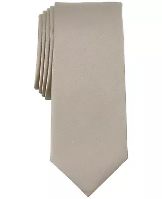 Alfani Men's Solid Texture Slim Tie  Champagne $55.00 • $7.65