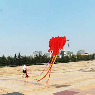 $7.32 • Buy 4m Red Colorful Tail Single Line Stunt Octopus POWER Outdoor Sport Kite US