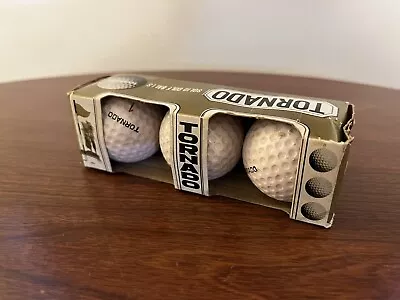 Rare Vintage Tornado Box Pack Of 3 Golf Balls Made In Japan Good Condition • $30.82
