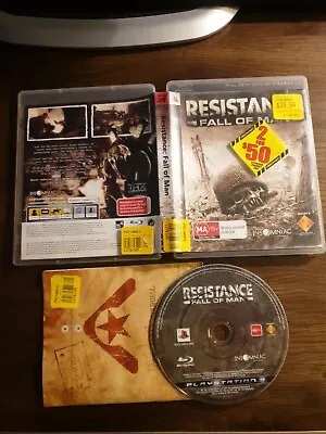 Resistance Fall Of Man PS3 SONY PLAYSTATION FREE POST SEE STORE HUMANS SURVIVE • $13.99