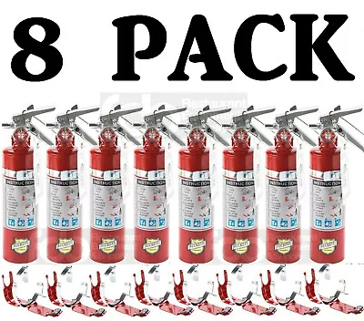 8X 2.5 Lb Fire Extinguisher ABC Dry Chemical Rechargeable DOT Vehicle Bracket UL • $575