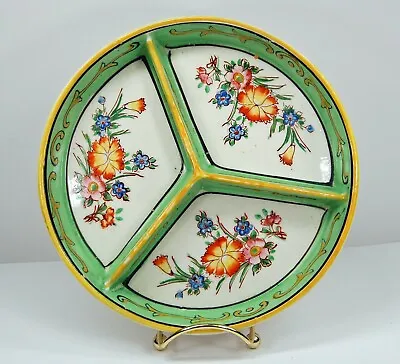 Antique Japanese MM Moriyama Mori-Machi Hand-Painted Divided Relish Dish Serving • $18