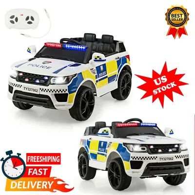 $265 • Buy 12V Kids Ride On Police Car Electric Truck Vehicle W/LED Siren Remote Control