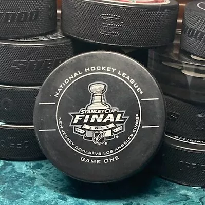 2012 NHL Official Game Stanley Cup FINAL Game 1 Puck LA Kings NJ Devils SherWood • $16.25