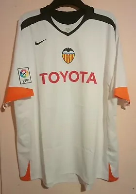 Valencia Cf Football Club 2005 White Home Shirt Xxl Nike Lfp La Liga Toyota Vgc  • £59.99