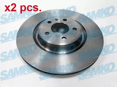 X2 Pcs Front Brake Disc Rotos X2 Pcs Set A1042v Samko I • £110