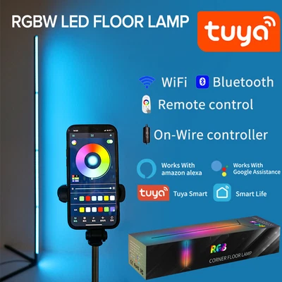 £31.99 • Buy 57inch RGB Corner Floor Lamp Modern Colour Remote Minimalist LED Standing Light