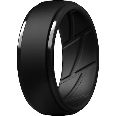 ThunderFit Silicone Ring Men Breathable Air Flow Grooves - 10mm Wide (1 Pack) • $10.99