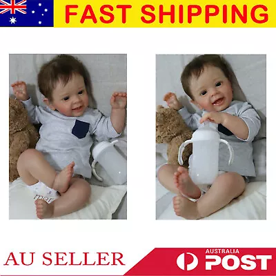 Soft Reborn Doll Baby Newborn Gift Vinyl Silicone Toddler Boy Realistic Toy 24'' • $110