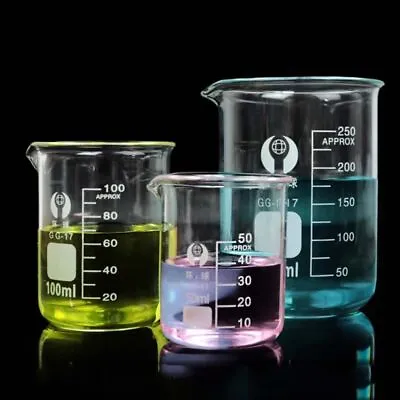 10ml 25ml 50ml 100ml Lipstick Heating Beaker Borosilicate Glass Measuring Cup • £3
