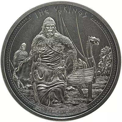 2022 Samoa $1 Vikings  Eric The Red  .999 Fine 1/2 Oz Silver Coin • $44.54