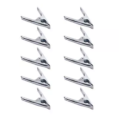 10PC Stainless Steel Strong Market Stall Spring Clamps Large Metal Clips 6  • £11.99