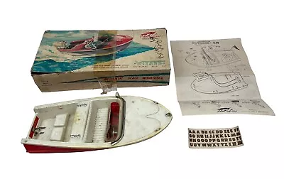 Vintage Red Fleet Line WIZARD Battery Powered Boat With Original Box 875K-200 • $124.99