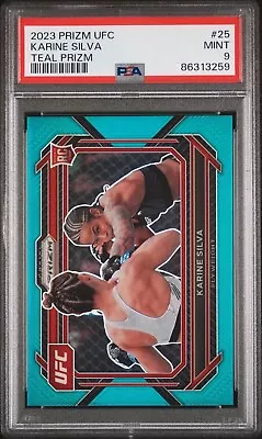 2023 UFC Prizm Karine Silva Teal Prizm /49 PSA 9 • $5.50