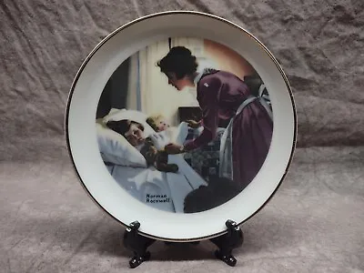 👀Norman Rockwell A Mothers Love Collectors Plate W/Gold Trim Special Edition👀 • $13