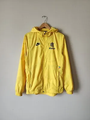 $145 • Buy NIKE Inter Milan PIRELLI Yellow Soccer Football Windbreaker Jacket M MEDIUM