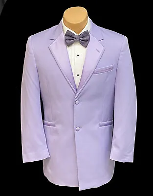 Men's Andrew Fezza Lavender Purple Tuxedo Jacket Retro Spring Wedding Prom 40R • $34.99