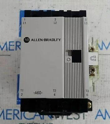 100-A60NZ*3 Allen Bradley A60 Contactor 3 Pole 60 Amp  24V DC Coil • $115