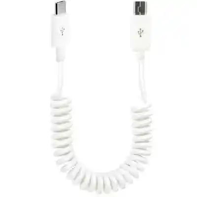 Mini USB 5 Pin Male To Micro 5Pin Male USB Data Sync Coiled Charging Cable • £4.95