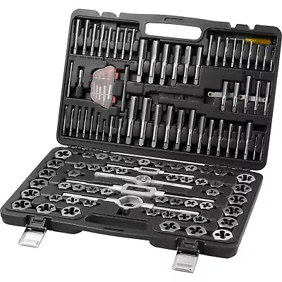 VEVOR Tap And Die Set 116Pcs Metric And SAE Size Bearing Steel Threading Tool • $80.99