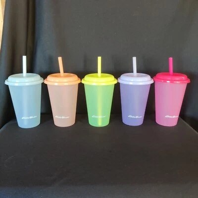 £9.94 • Buy Eddie Bauer Reusable 12 Ounce Cold Drink Cups Sherbert Colors Hand Wash Only