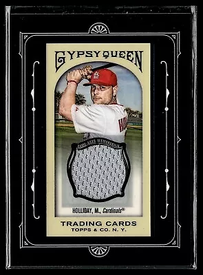 2011 Topps Gypsy Queen Matt Holliday Mini Framed Relic Game Used Jersey Cardinal • $4.99