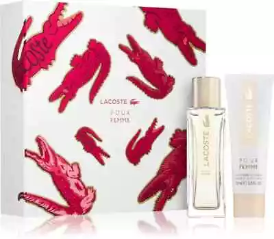 Lacoste Pour Femme 2pc Gift Set 50ml Eau De Parfum Spray + 50ml Body Lotion • £89.99