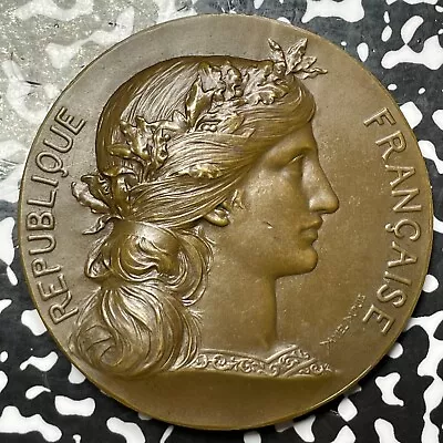 U/D France Marianne Award Medal (Unengraved) By Dupois Lot#OV889 58mm • $50