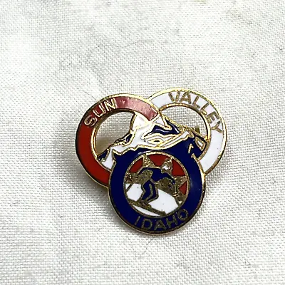 Sun Valley Idaho Pin Skiing Vintage Travel Enameled Badge • $14.99