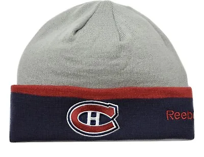 Montreal Canadiens Reebok KU88Z NHL 2 Tone Cuffed Knit Hockey Beanie Winter Hat • $18.99