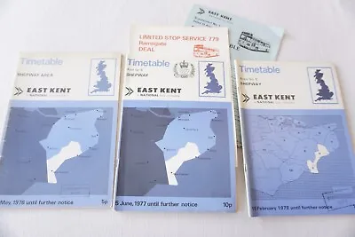 1976-1978 East Kent National Bus Timetable X3 Shepway Areas • £23.99