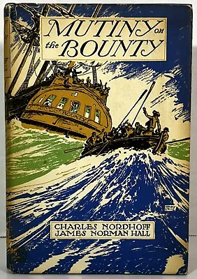 Mutiny On The Bounty By Charles Nordhoff & James Norman Hall 1960 Hardcover BCE • $35