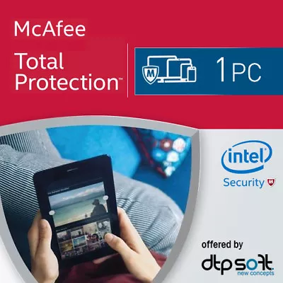 McAfee Total Protection 2022 1 PC 12 Months License Antivirus 2021 AU • $16.99